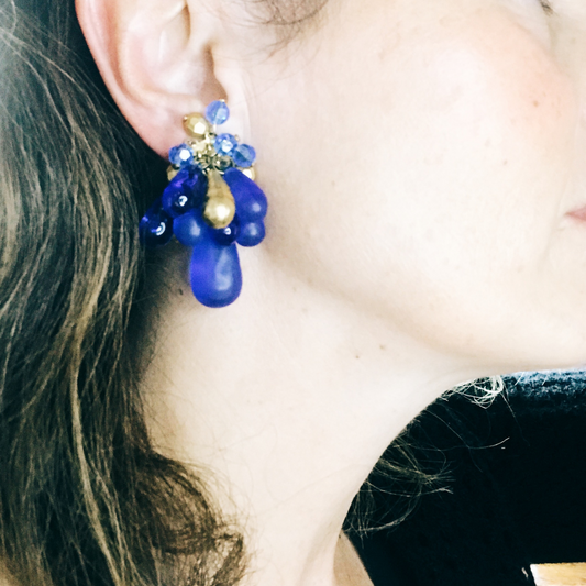 Pendientes azules