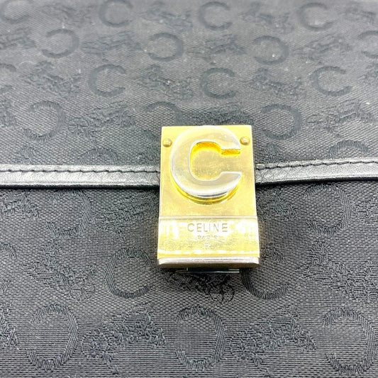 Clutch loneta logo Céline