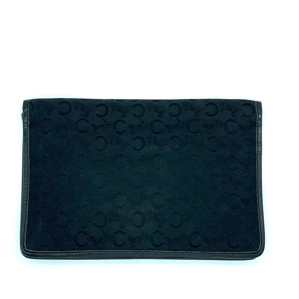 Clutch loneta logo Céline
