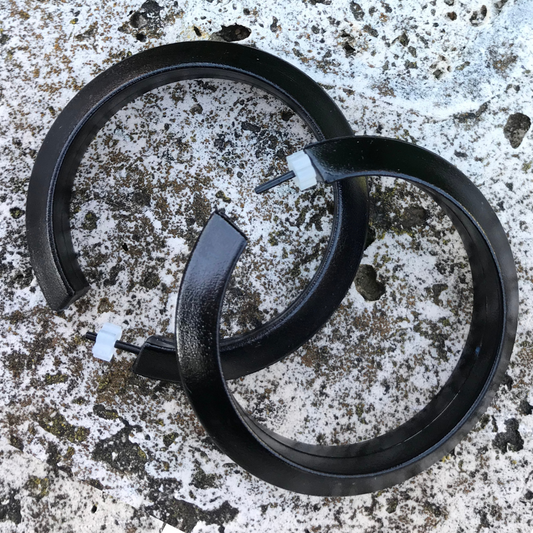 Aros negros vintage